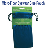 Blue Micro-Fiber Eyewear Pouch